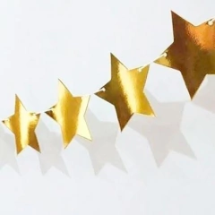 guirnalda estrella dorada