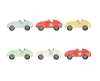 platos autos de carreras x6