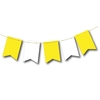 banderin amarillo y blanco