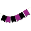 banderin violeta y negro