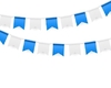 banderin celeste y blanco