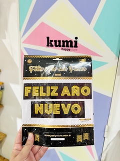 Guirnalda flecos feliz año nuevo