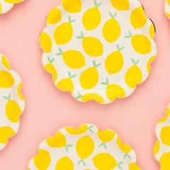 plato limones con dorado x8