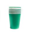 vaso liso verde oscuro x6