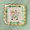 plato cuadrado baby safari x8