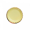 plato amarillo onda dorada x8