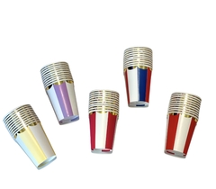 VASOS RAYAS CON DORADO X10