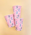 vaso llamas y cactus x10