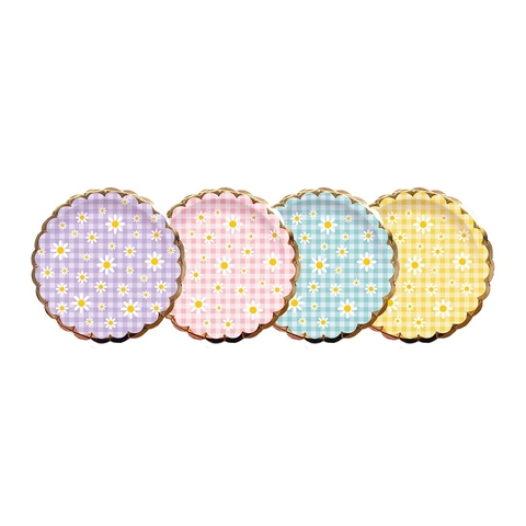 Platos margaritas mix x8