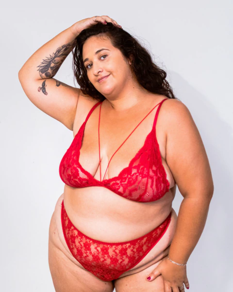 top triangulo sem aro de renda cherry - comprar online