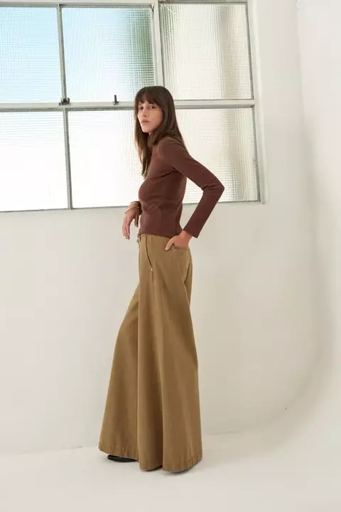 JEAN WIDE LEG BASQUIAT