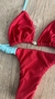 BIQUINI THAIZA FRUFRU BICOLOR VERMELHO - loja online
