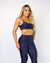 TOP VIVI DUPLA FACE AZUL/MARROM