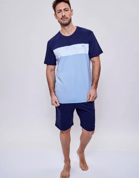 Art. 1939 PIJAMA DE HOMBRE VERANO CON RECORTE EYELIT