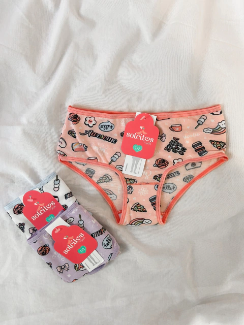 Art. 52848 BOMBACHA DE NENA GRAFITTI PASTEL SOL Y ORO