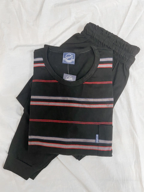 Art. 2223 PIJAMA LARGO HOMBRE ALG RAYADO SILOR