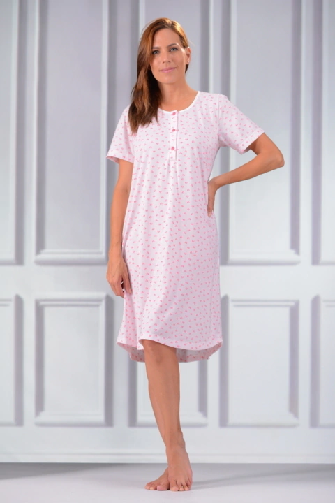 Art. 575 CAMISON MANGA CORTA C/CART T.2-4 NINA