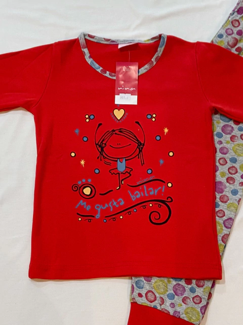 Art. 381 PIJAMA INTERLOCK DE NENA ME GUSTA BAILAR NINA