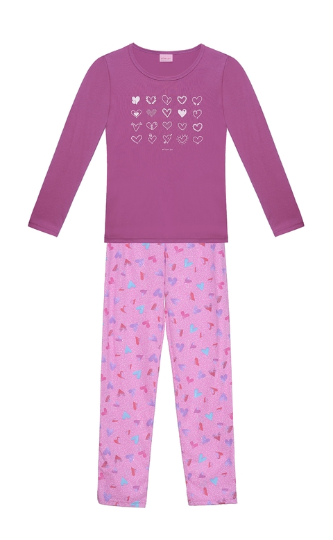 Art. 584 PIJAMA DE NENA CORAZONES T.14/16 NINA