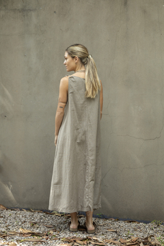 VESTIDO ARGOLLAS LARGO - tienda online