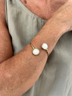 PULSERAS DOBLE PIEDRA BRONCE - comprar online