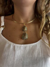 GARGANTILLAS DOBLE PIEDRA BRONCE - MDZ - comprar online