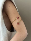 BRAZALETES DOBLE PIEDRA BRONCE - MDZ