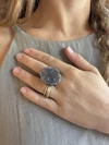 ANILLO PIEDRA DRUZA ALPACA - MDZ