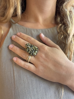 ANILLO PIEDRA ALPACA VERDE - MDZ