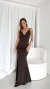 VESTIDO SIRENA MARRON