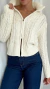CARDIGAN TRENZADO OFF WHITE en internet