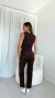 PANTALON SASTRERO LUISA MARRON - Awai