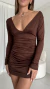 VESTIDO MODAL MARRON - comprar online