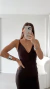 VESTIDO SIRENA MARRON - tienda online