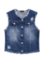 Colete Infantil Jeans Strass Vic & Vicky