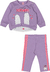 Conjunto Legging Manga Longa Infantil Fofinha Roxo Momi