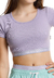 Top Juvenil Canelado Elastic Lilás Poah Noah - comprar online