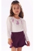 Conjunto Shorts Blusa Longa Infantil Kikixodó