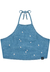 Top Jeans Margaridas Alças Infantil Dway