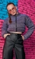 Jaqueta Boxy Puffer em Malha Glow Glitter Prata D'way - comprar online