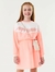Vestido Infantil Manga Longa Moletom Com Bolsa Abrange
