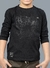 Camiseta em malha de algodão e silk gel Preta Ok&Friends - comprar online
