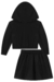 Conjunto de Jaqueta Cropped e Saia em Molevisco Lilimoon