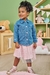 Conjunto de Shacket Jeans Bellini Saia Tule Infanti