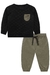 Conjunto de Blusão em Moletom Matelassê S/ Pelúcia e Calça Jogger em Sarja Johnny Fox