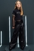Calça Wide Leg Preta Eco Vic&Vicky na internet