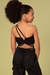 Cropped Amarração Um ombro só Preto Vic&Vicky - comprar online