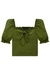 Blusa Infantil Manga Longa Bata Verde Vic&Vicky