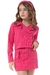 Conjunto Shorts saia c/ cinto e casaqueto Pink Bika Kids