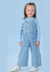Macacão Jeans Infantil Petit Cherie